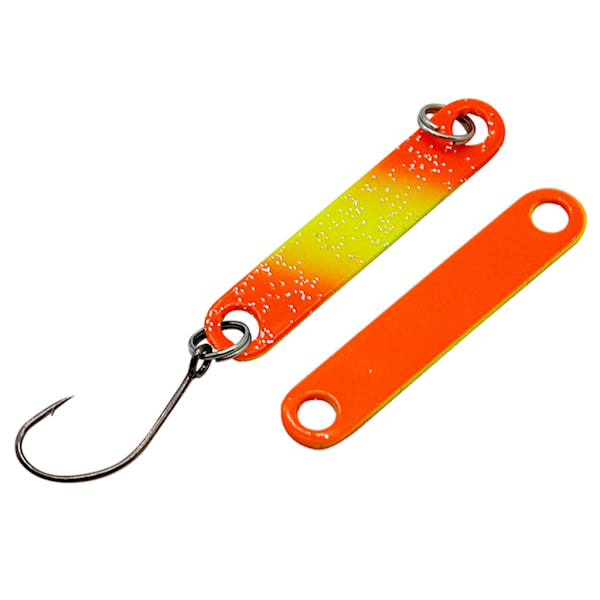 6x Fiskedrag 4cm/1,57'' Färgglad Fiskesked Dubbelsidiga metallpalljetter Fiskedrag Fisketillbehör för öring