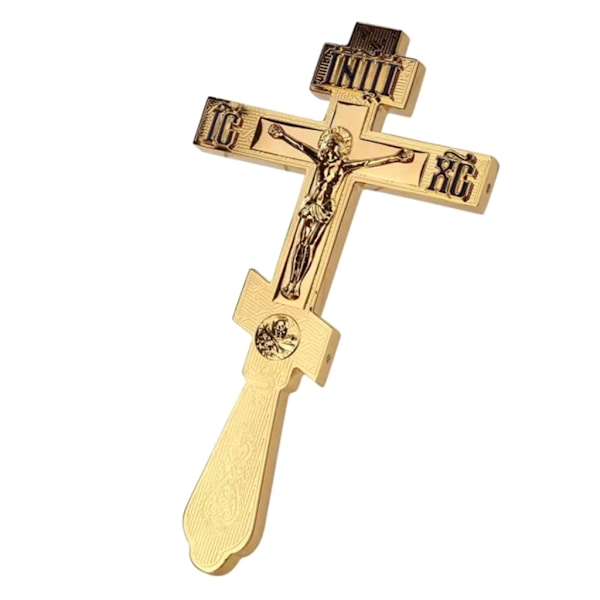 Kristus Jesus for Kors Krucifiks Lidelse Statue Ortodoks Håndholdt Katolsk