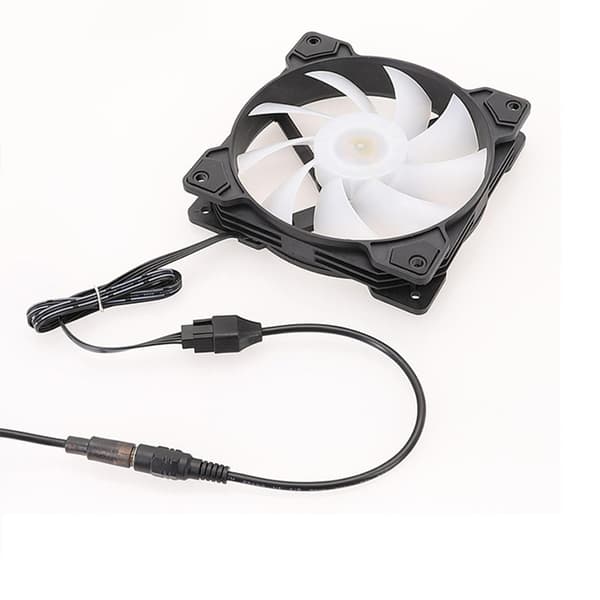 DC5521 til 4-pin stik kabel 4-pin computer PC-blæser strømkabel konverter