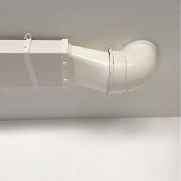 Tørketrommel Ventilasjons Slangeadaptere Rektangulær til Rund Rett Kanal Kobling