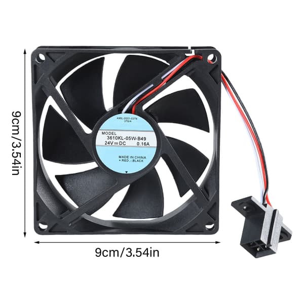 Støjsvag køleventilator 3610KL-05W-B49 til computerentusiaster