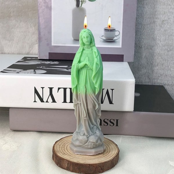 Virgin Marys Mould Gudinna Form för Ljushantverk Aromaterapi Gips Form diy mold Hem