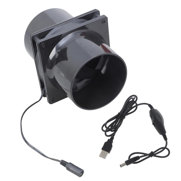 12 cm Inline Luftblæser 5V Ventilationsblæser Ventilationsventilator Lænsepumpe Inline