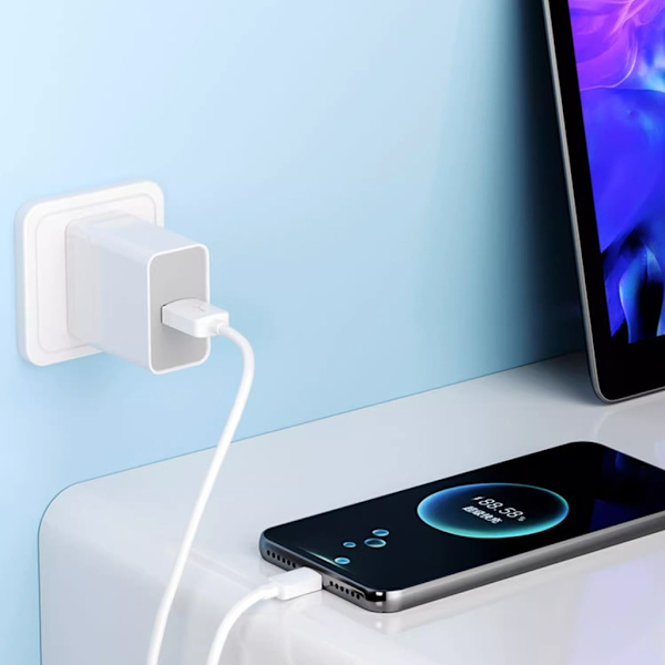 Höghastighets USB C Snabbladdare USB C till USB -kabel Dataöverföring Laddningskabel 15W för telefon 15/15 Plus/15Pro/15ProMax 1.5m