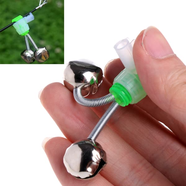 Fiskspö Stångklämma Alarm Bell Twin Ring Bite Lure Tips Outdoor Accessories