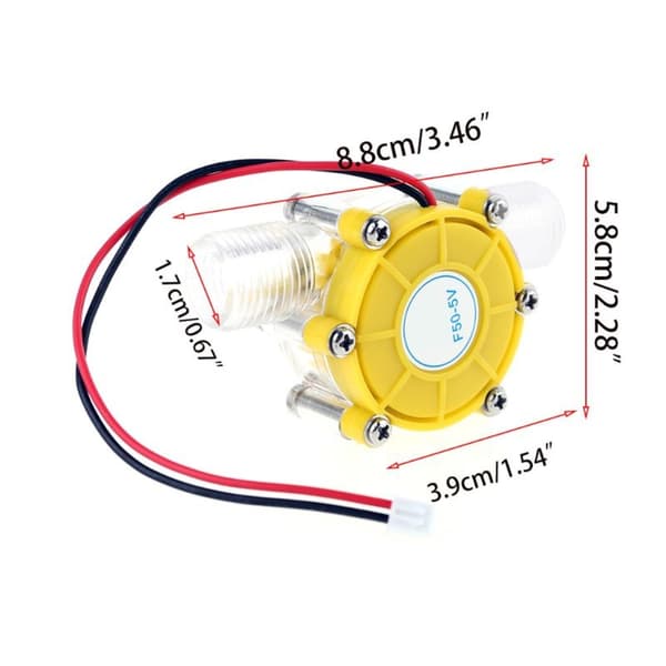 for DC 5V/12V/80V Micro Hydro Generator G1/2\" Utvendig Gjenge Vannstrømgenerator 80V