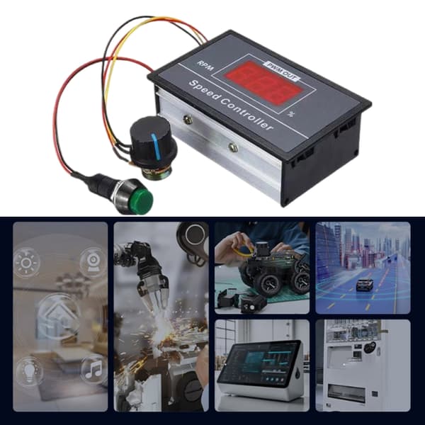 DC6-60V 12V 24V 36V 48V 30A Motorstyring PWM Justerbar Hastighedsregulator
