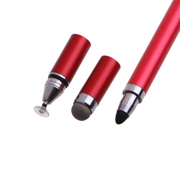 2 i 1 kapacitiv Stylus Pen 2 Fiberspets & trasa för huvud Hög känslighet och precision Universal för pekskärmar Dra Gold