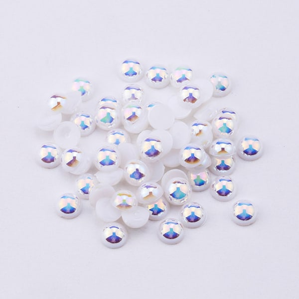 Halvrunda pärlor för naglar 3D Nail Art Decoration Pearl Nageldekoration Manikyr Strass Design Nail Art 3d Stone Beige 1.5mm
