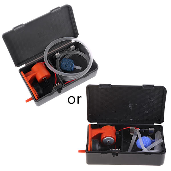 Aquarium Air Pump Whisper Quiet Air Pump 5W batteridriven bubblare för