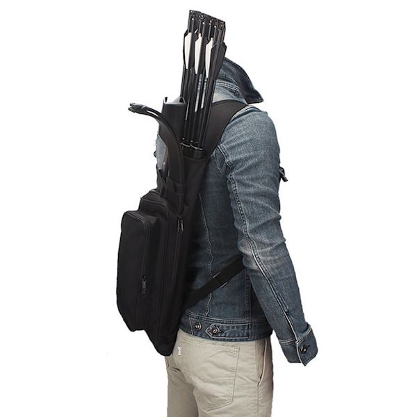 för Arrow Quiver Justerbar Archery Bag Hunting Back for Arrow Quiver Tube med ryggrem Bågskytte för Arrow för Case H B