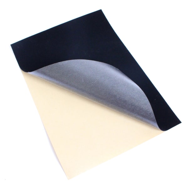 Flerfunktions sammetslakan med klibbig baksida Svart filttyg självhäftande ark för konst och hantverk Smyckeskrinfoder