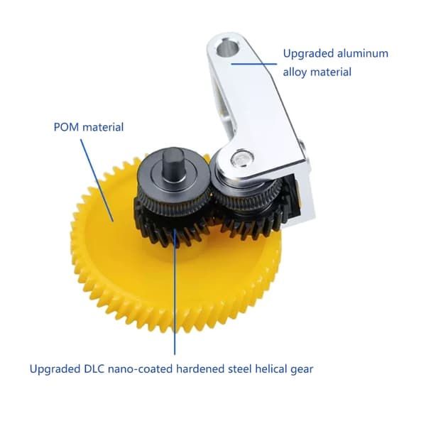 3D Printere Ekstruder Gear Belagte Overflader Integreret Spiralgear Kit