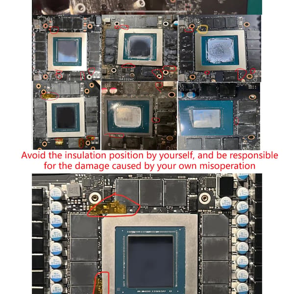 GPU VRAM Hukommelseskøler Termisk Pad Kobber Køleplade Understøtter 3060ti 3070ti