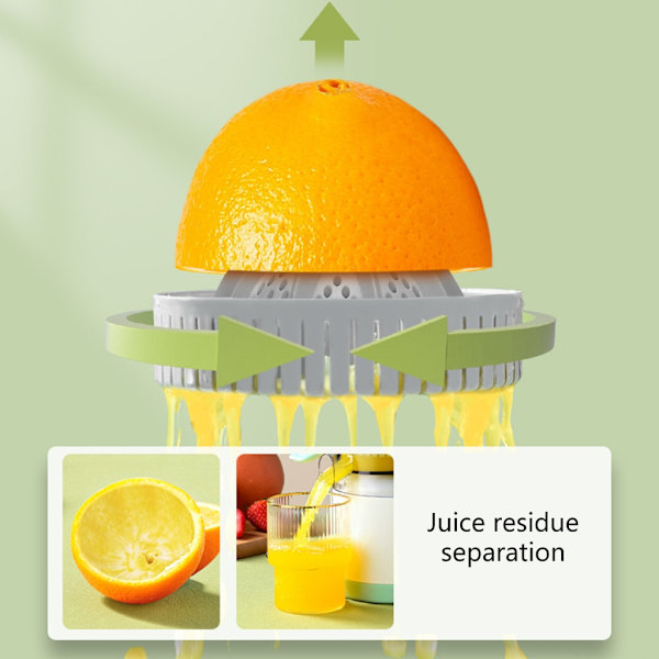 Multifunktionell elektrisk juicepressare Juiceseparation Bärbar hemmajuicer Automatiska apelsinjuicemaskiner ABS-material