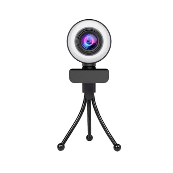 1080P/2K/720P webbkamera USB Free Drive Autofokus datorkamera med 3 växlars fyllningslampa för bärbar dator stationär 360° rotation Beauty 2K plus stand