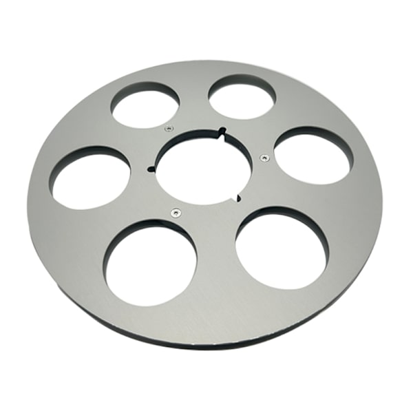 Kestävä 10,5 tuuman uusi levy 6 reiällä nauhakelalle Nab Hub metalli 10,5\" x 1/4\" kotiteatteriin