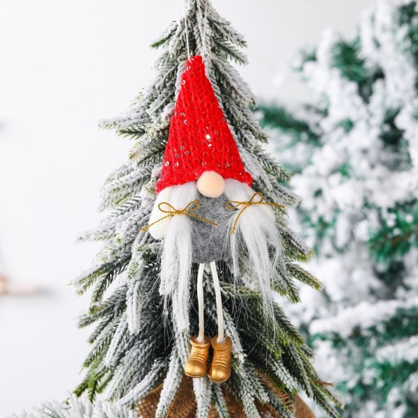 4st Long Leg Christmas Svensk Gnome Tomte Plysch till Dockornament Häng Dec