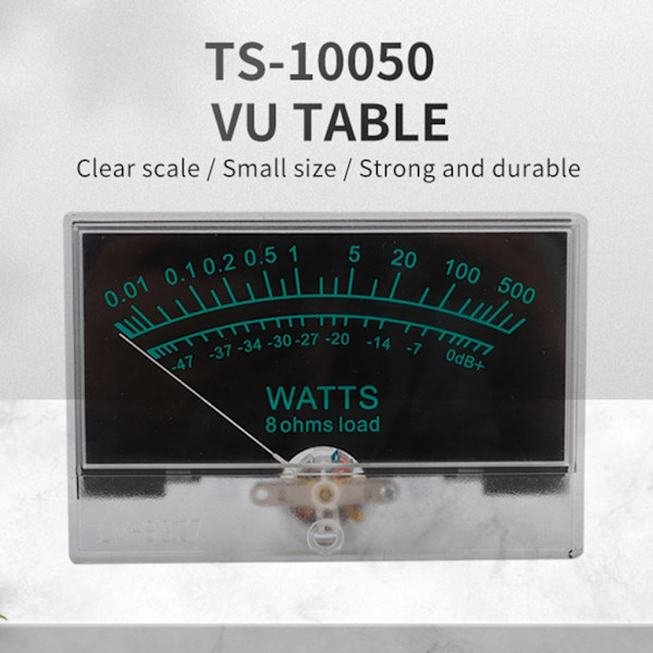12-16V VU Meter Analog Panel Audios Nivåmätare Blå bakgrundsbelysning Ingen drivrutin för power behövs