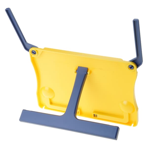 Sammenklappeligt musikstativ til skrivebord med sideclips, holder til noder