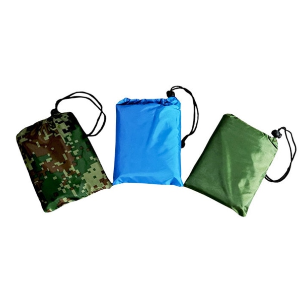 Utomhus bärbar vattentät picknickfilt Fuktsäker Lättviktsvikt gräsmatta Strandmatta Vandring Campingmatta Green 100X145cm