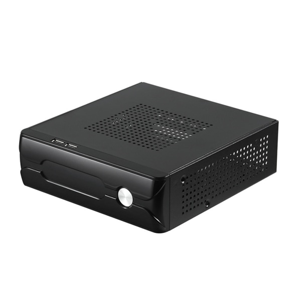 Stationär power Gaming HTPC-värdhölje Office Home 2.0 USB Mini ITX-dator för case Praktisk horisontella chas