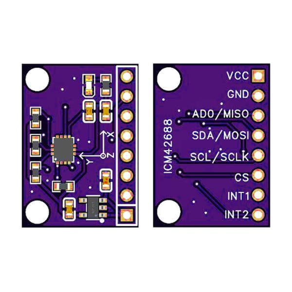 6-akset gyroskop-accelerometermodul ICM42688 sensormodul til wearables