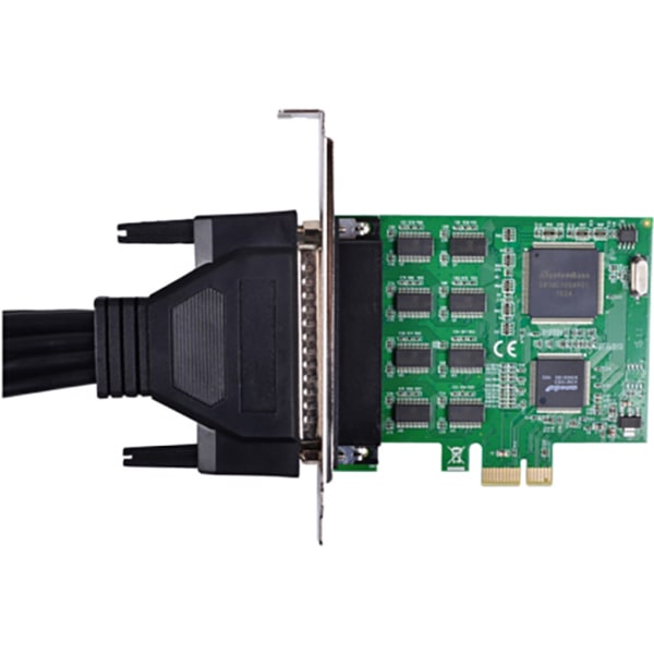 Högkvalitativt 8-portars RS232 PCI för Express Seriell Card PCIE till DB9 RS232 Expansion Add On Card PCI-E Riser Adapter Card