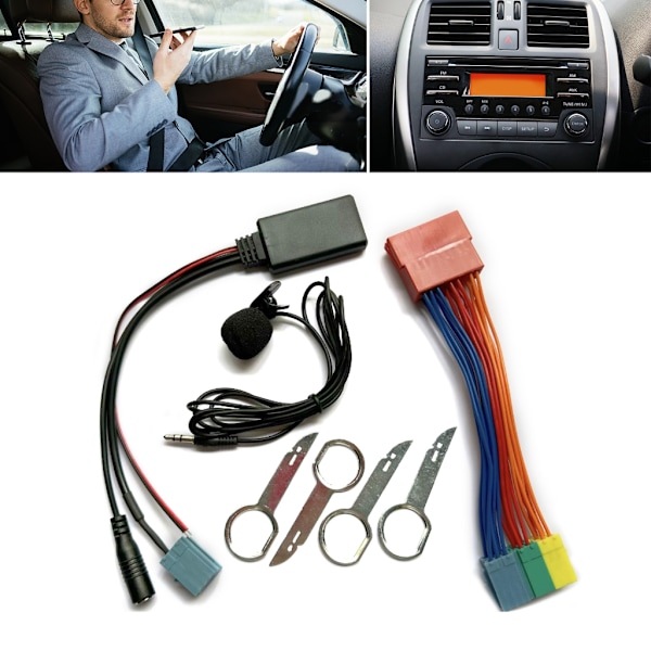 Bil 20-Pin Ledningsnet Bluetooth-kompatibel Aux Input Kabel Adapter Ledningsnet