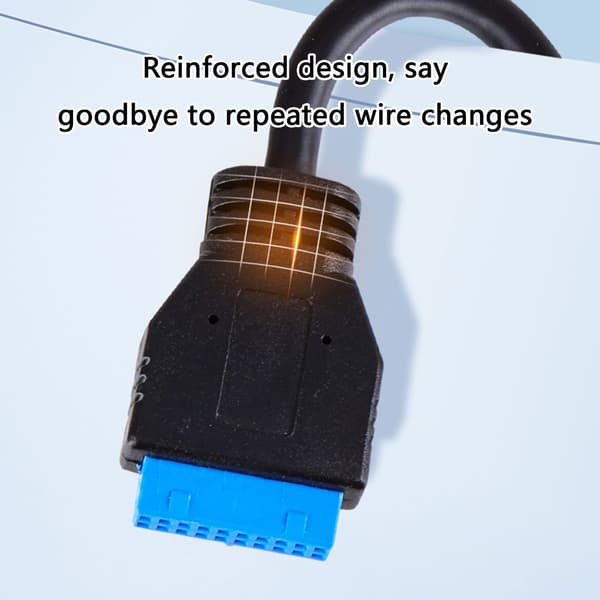 USB3.0 19PIN Header 1 till 2 Förlängningssplitterkabel 19Pin Intern Förlängning