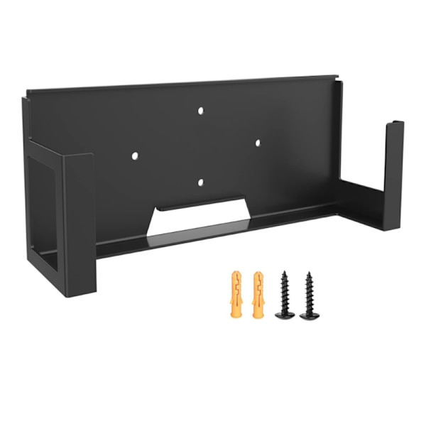 Modern Metall Väggfäste Utrymmesbesparande Väggmonterad Hållare Spelkonsol Display Hylla Rack för XB One X Speltillbehör