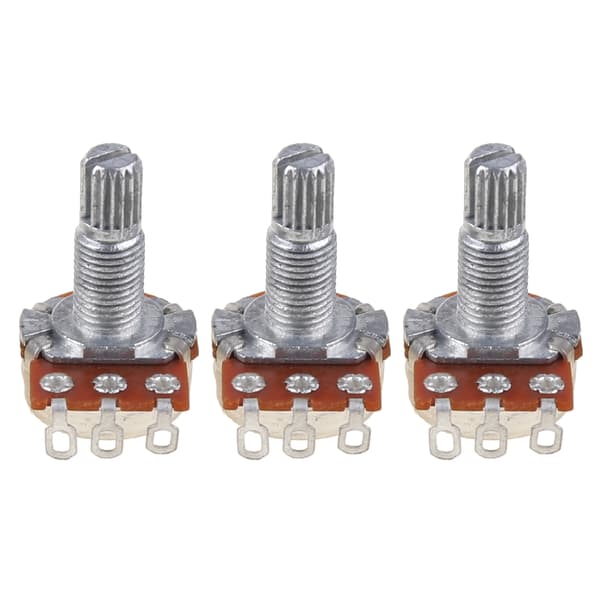3 st B250k Potentiometer Splined Pot Elgitarr Bas Effektförstärkare Ton Volym