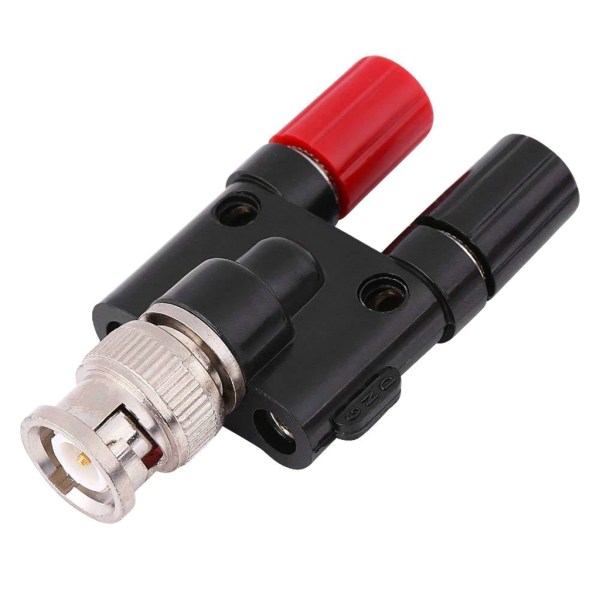BNC hannplugg til 2X 4mm dobbel banan hun kontakt bindingspost RF- koaksial splitter kontakt BNC adapter