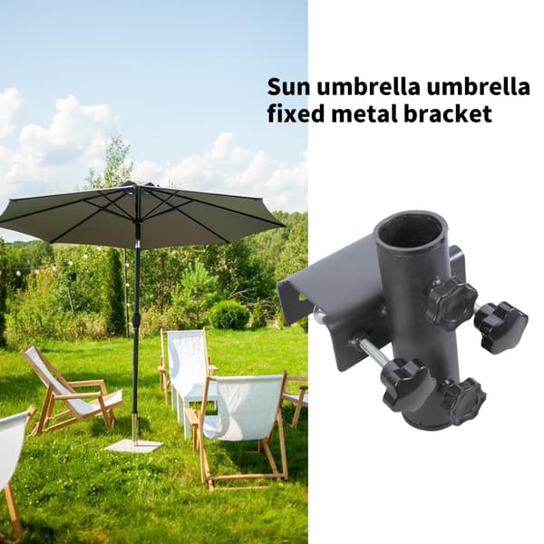 Balkongparasollfästen Robust Metallfäste Justerbart Utomhusstativ