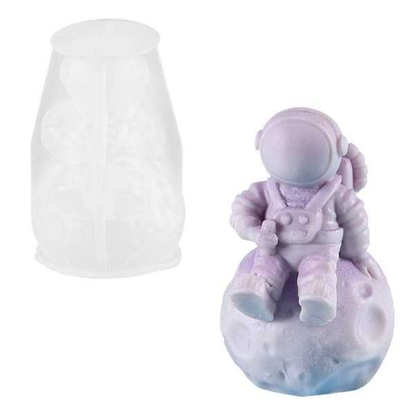 3D Astronaut Silikone Lysform til Håndlavede Lysforme Silikone Håndværk