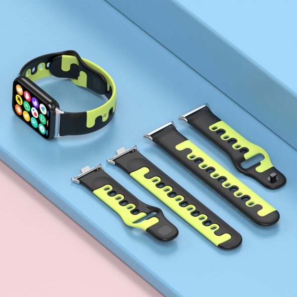 Sportband i silikon Bekväma och snygga ersättningsremmar Smartwatch-tillbehör för Smart Band 8 Pro Durable Black blue