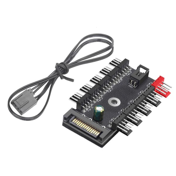 Datorfläkt Modifikationer 4Pin PWM Fläkt Hubbar Splitters Starka Luftflöden