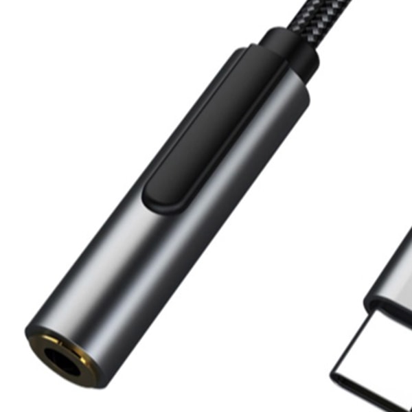 USB Typ C till 3,5 mm Audio Jack Adapter Anslutning av mobiltelefoner Typ C Kabelomvandlare för HuaWei för HTC Mobile Phone Adap