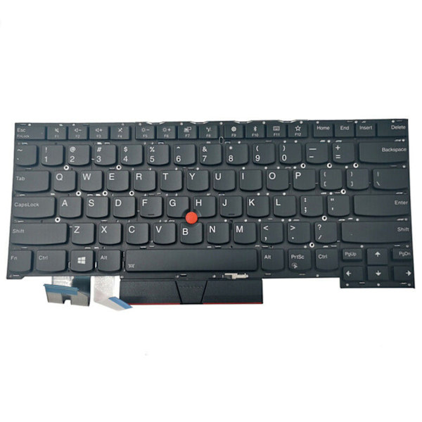 Original US Layout Bakgrundsbelyst Engelskt Tangentbord för Thinkpad T490S T495S Laptop
