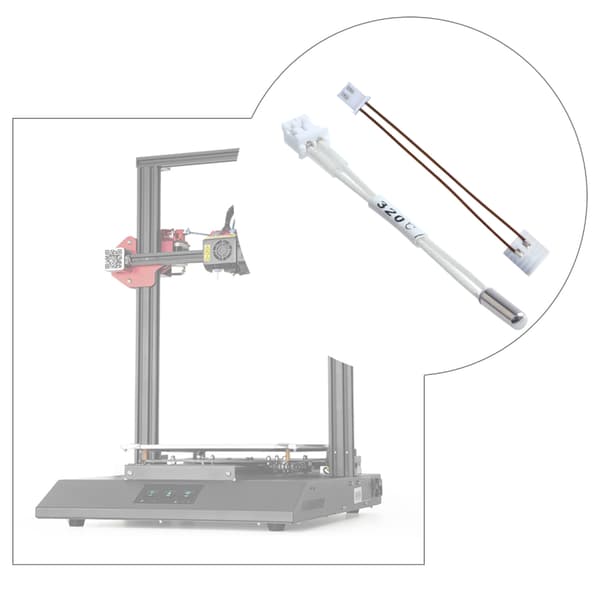 Profesjonell 3D-printer termistor og varmerør for K1/K1Max/K1C bruk