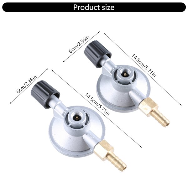 Justerbart flöde lågtrycks propanregulator camping gastankar adapter 37mbar