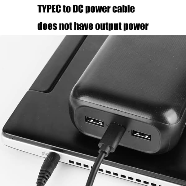USB C til DC5.5x2.1mm 12V Strømkabel til PD Opladningsadapter til Laptop