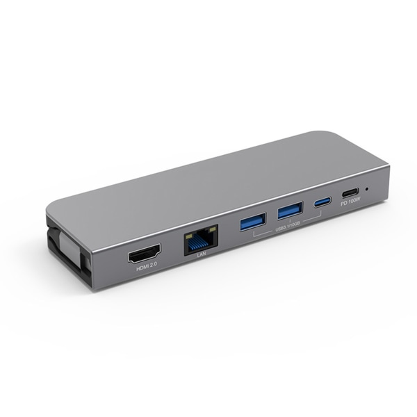 Blueendless USB 3.1 10Gb HUB Type-C -sovitintelakka HDMI2.0-yhteensopiva Gigabit Lan PD 100W MacBookeille ja kannettaville tietokoneille