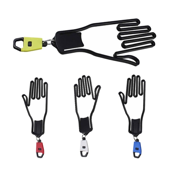 Plast Golfhandskar Bårhållare Keeper Hanger Handskar Stödstativ Hållare Rack Torktumlare tillbehör med spänne Red