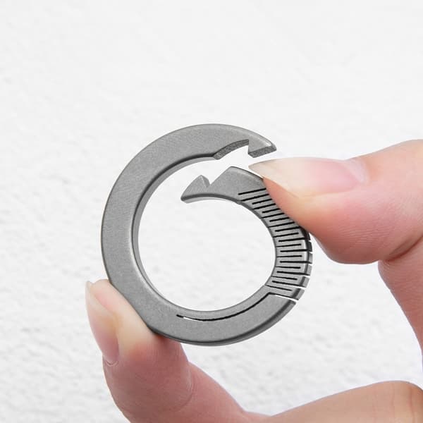 Titanium Karbinhake Nyckelring Snabbkoppling Nyckelringar Fjäderlås Nyckelring