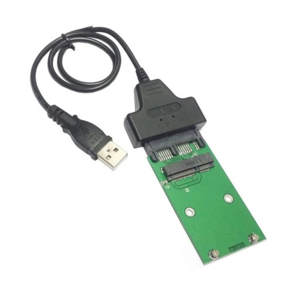 6 Gbps USB 2.0 till mSATA SSD-adapterkort - Lägg till Micro SATA 16-pins kontakt för 1,8" hårddiskar