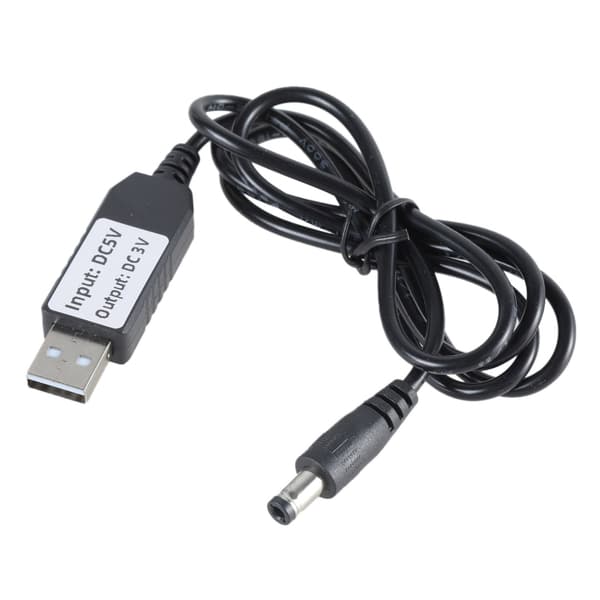 USB Han til 5.5x2.1mm Han Opladerkabel Strømadapter Ledningskonverteringskabel