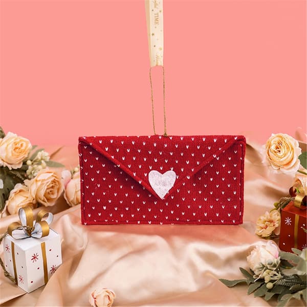 2 stk. Slitesterke Valentinsdagsgaveposer Konvoluttpose for Sentimentale Gester