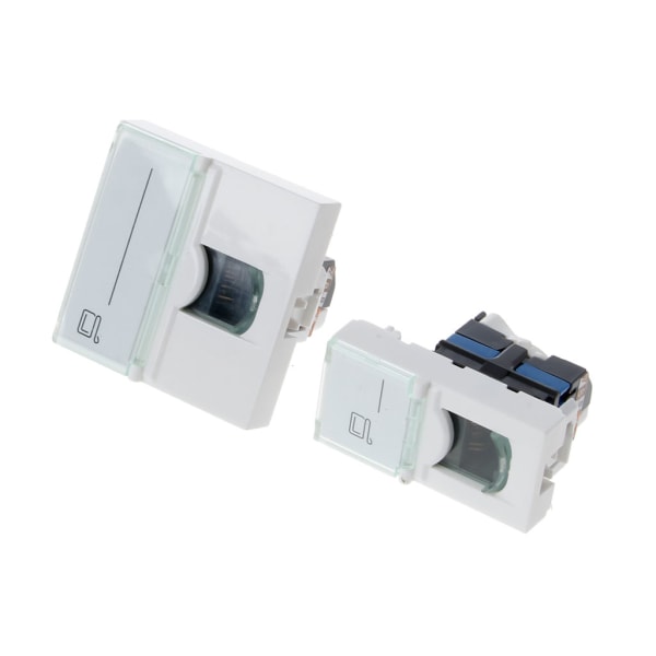 CAT6 Nätverksmodulinformation Socket RJ45 8P8C Connector Adapter Keystone Jack Standard Väggplatta B