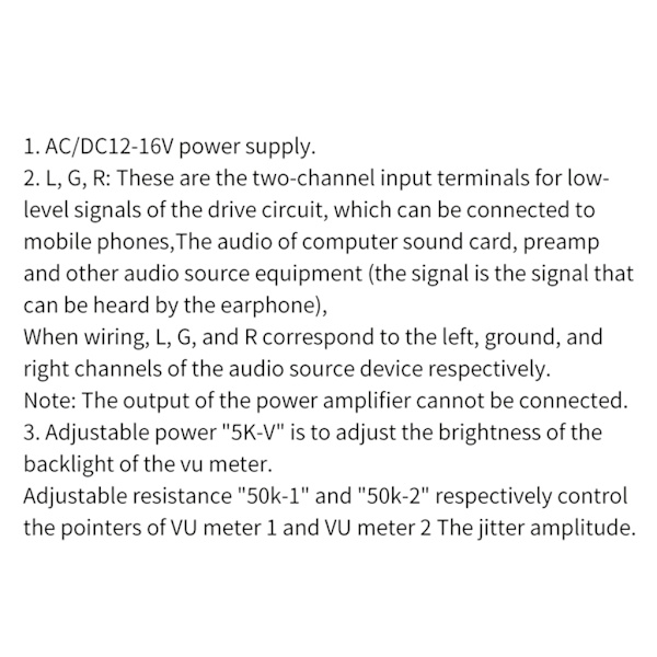 12-16V VU Meter Analog Panel Audios Nivåmätare Blå bakgrundsbelysning Ingen drivrutin för power behövs